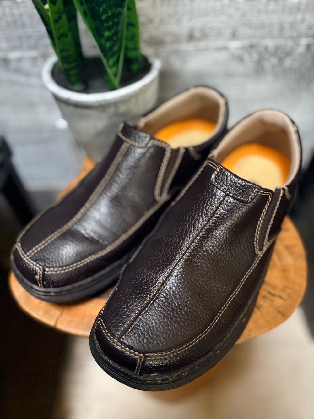 Dr./Doc Martens | "Colton" Casual Leather Slip-On Loafer - Men's 9, Dark Brown
